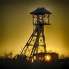 industrial heritage in the evening light